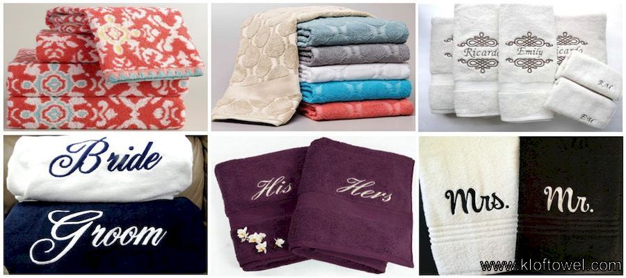 色织提花绣花毛巾